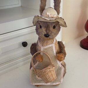 Charming Brown and Tan Bunny Rabbit Figurine